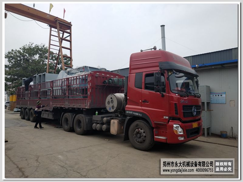陜西榆林年產15萬噸干粉砂漿攪拌站第一車發貨